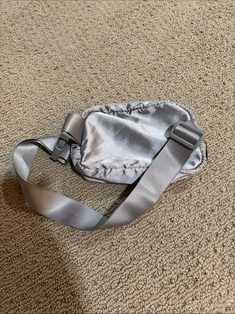 Silver metallic fanny pack